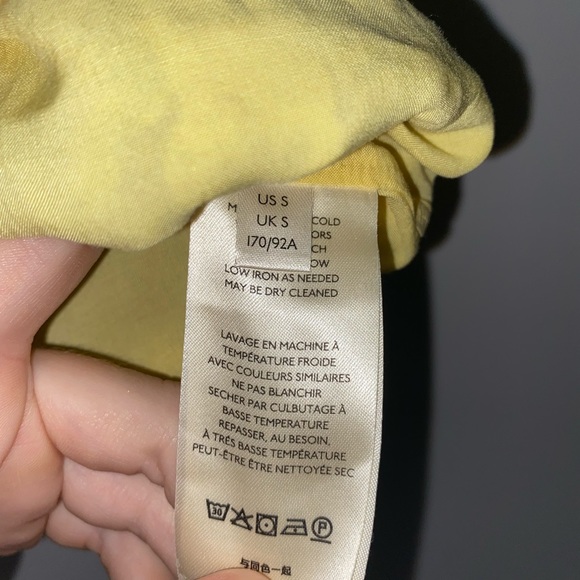 Free People Higher Love Halter Top Yellow Floral Silky Sleeveless Top - Picture 8 of 9